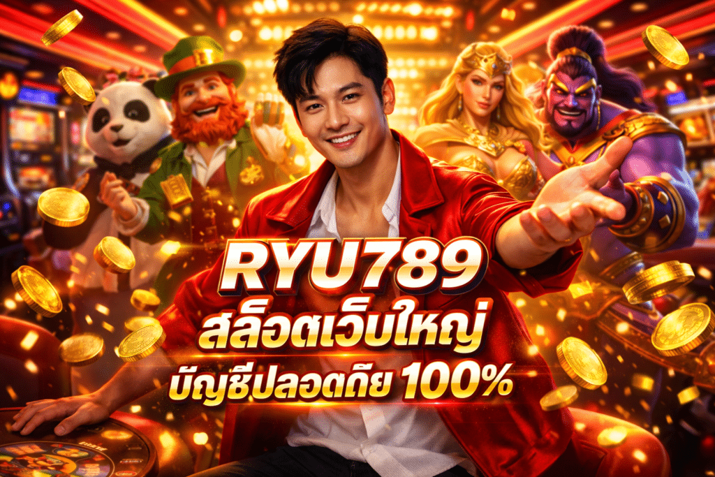 RYU789 สล็อตเว็บใหญ่ บัญชีปลอดภัย 100% เปิดมานาน 5 ปี
